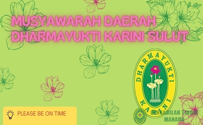 Undangan Musyawarah Daerah (MUSDA) VII Dharmayukti Karini Provinsi Sulawesi Utara