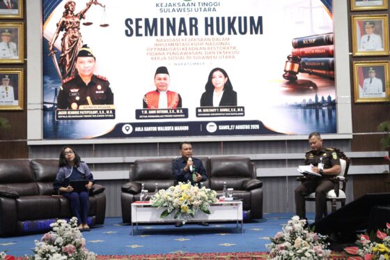 Ketua Pengadilan Tinggi Manado Paparkan Optimalisasi Keadilan Restoratif dan Pidana Kerja Sosial dalam Seminar KUHP Nasional